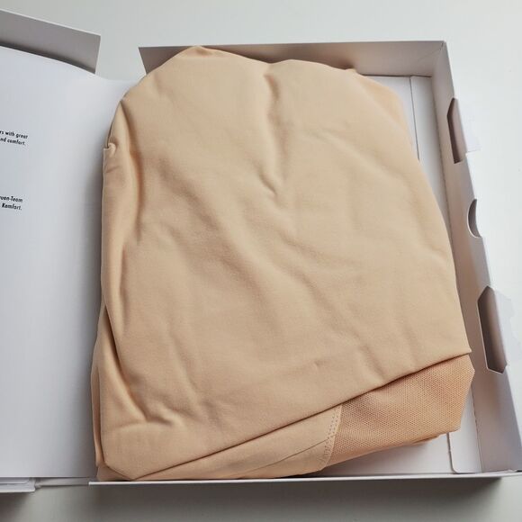 Item M6 Power Mesh Dress Open Bust apricot Shapewear Pullover Nude Compression - Picture 8 of 11